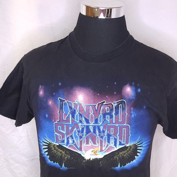 Vtg Lynyrd Skynyrd Medium 2001 Back To The Swamp Tour Concert Rock Eagle T-Shirt - Picture 2 of 13